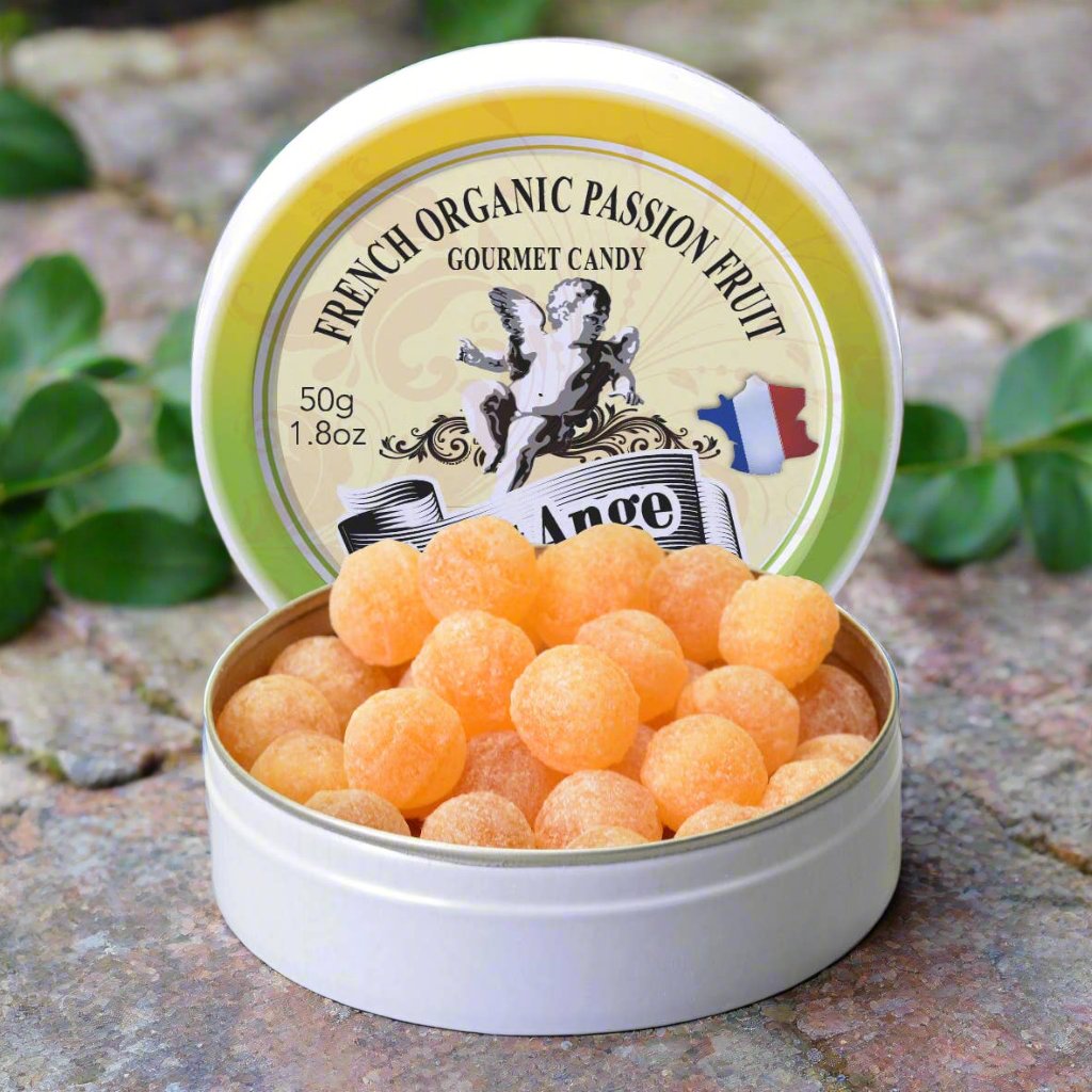 BonBon France, Saint-Ange Organic Passion Fruit Pastilles, 1.8 OZ
