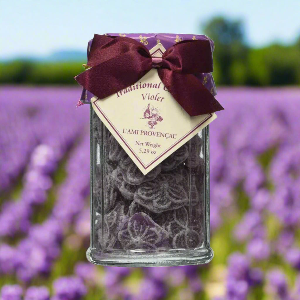 L'Ami Provençale, French Traditional Violet Hard Candy Drops, 5.3