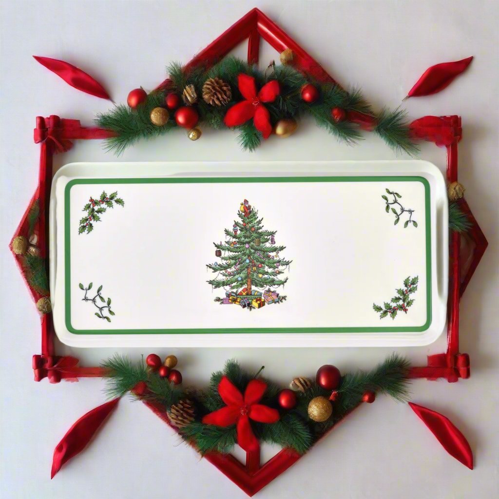 Pimpernel, Christmas Tree Melamine Sandwich Tray 15