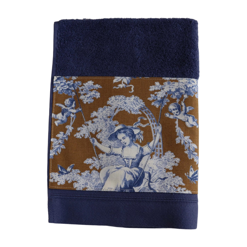 Toile hand towels sale