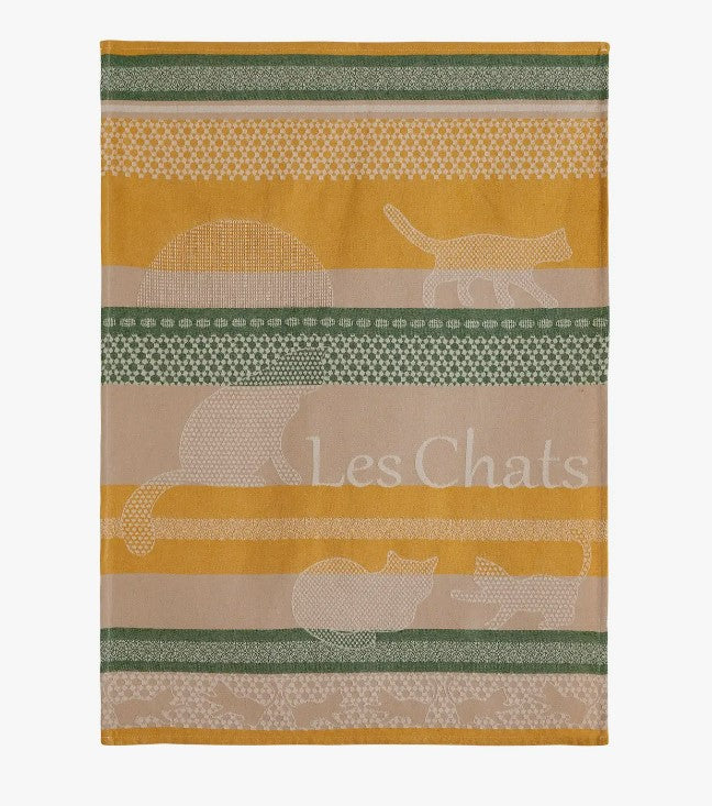 Coucke French Cotton Jacquard Towel, Le Anes, 20-Inches by 30-Inches, 100% Cotton