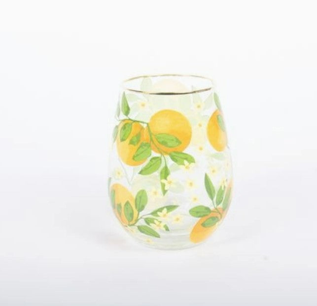 8 Oak Lane, Set of 2, Orange Grove Stemless Wine Glasses, On Sale – Au Bon  Goût Boutique