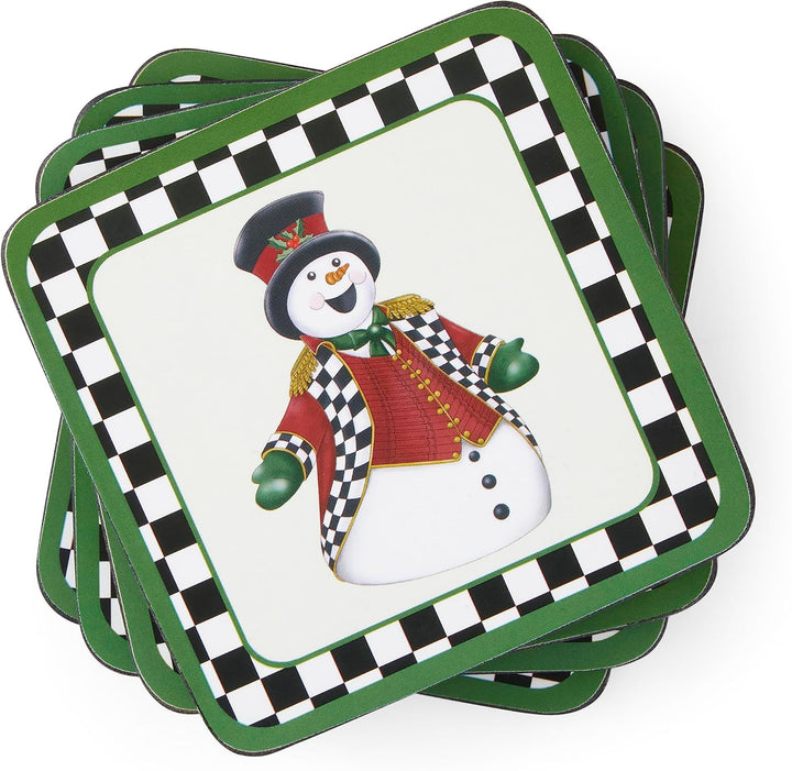Pimpernel Spode Black White Christmas Snowman Santa Mix