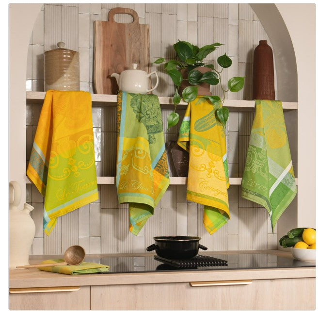 Garnier-Thiebaut, Citron Zeste (Lemon) Kitchen / Tea Towel | Au