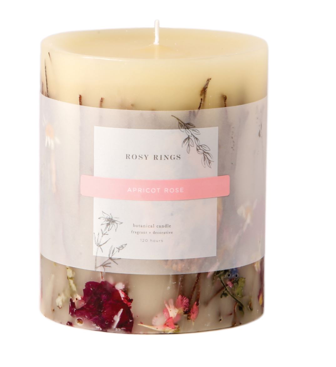 Rosy Rings, Apricot Rose Luxury Botanical Candles, ON SALE – Au