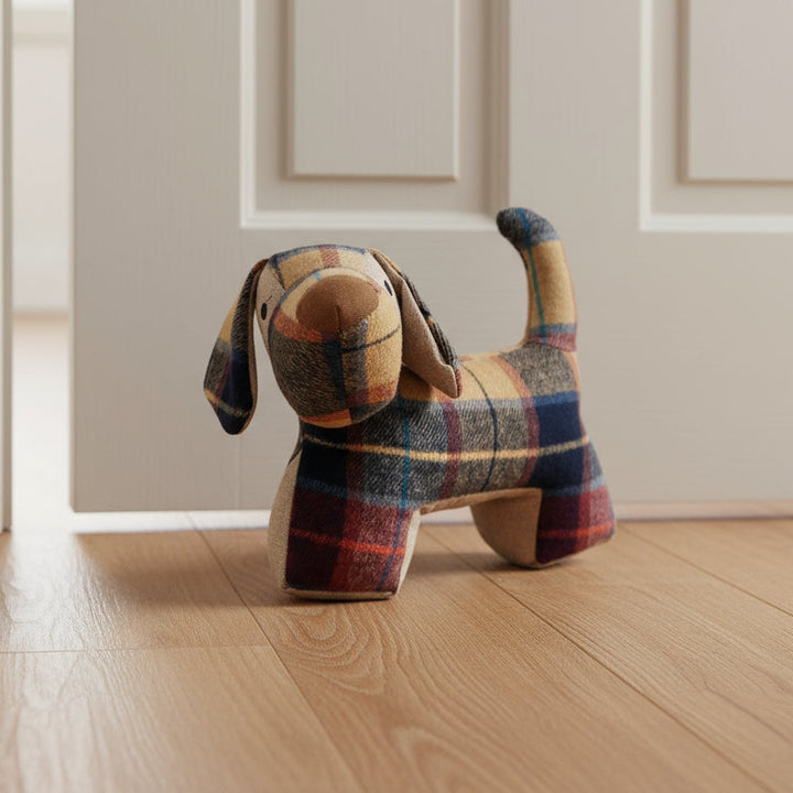 Samuel Lamont, Red Tweed Wool Dog Weighted Door Stop – Au Bon Goût