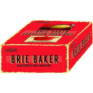 Muldale Brie Baker with Lid and Spreader - Camembert Baker in  Red - Baked Brie Baking Dish - Brie Cheese Baker - 5.5” - With Spreader and  Box : Grocery & Gourmet Food