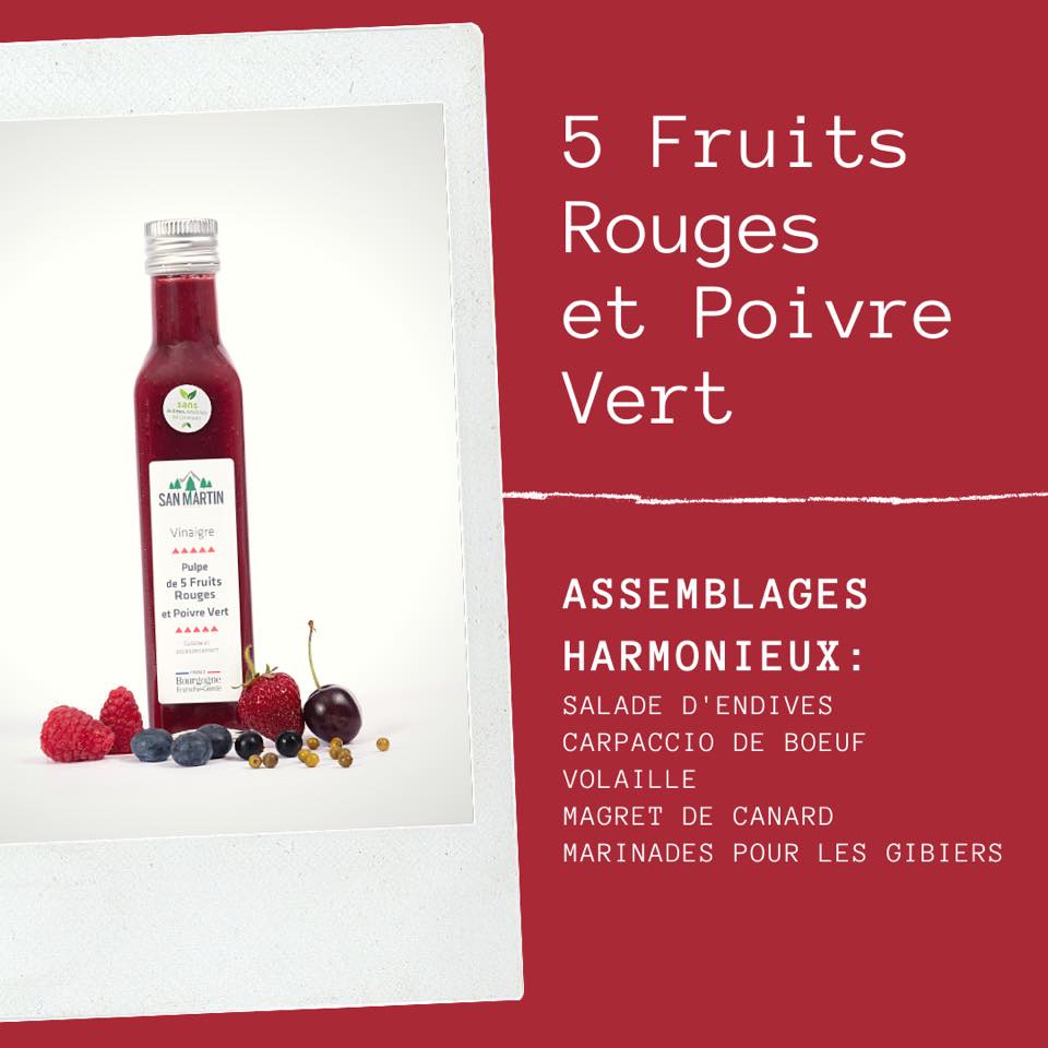 San Martin, French 5 Red Fruits Vinaigrette Salad Dressing, 8.5 Oz – Au Bon  Goût Boutique