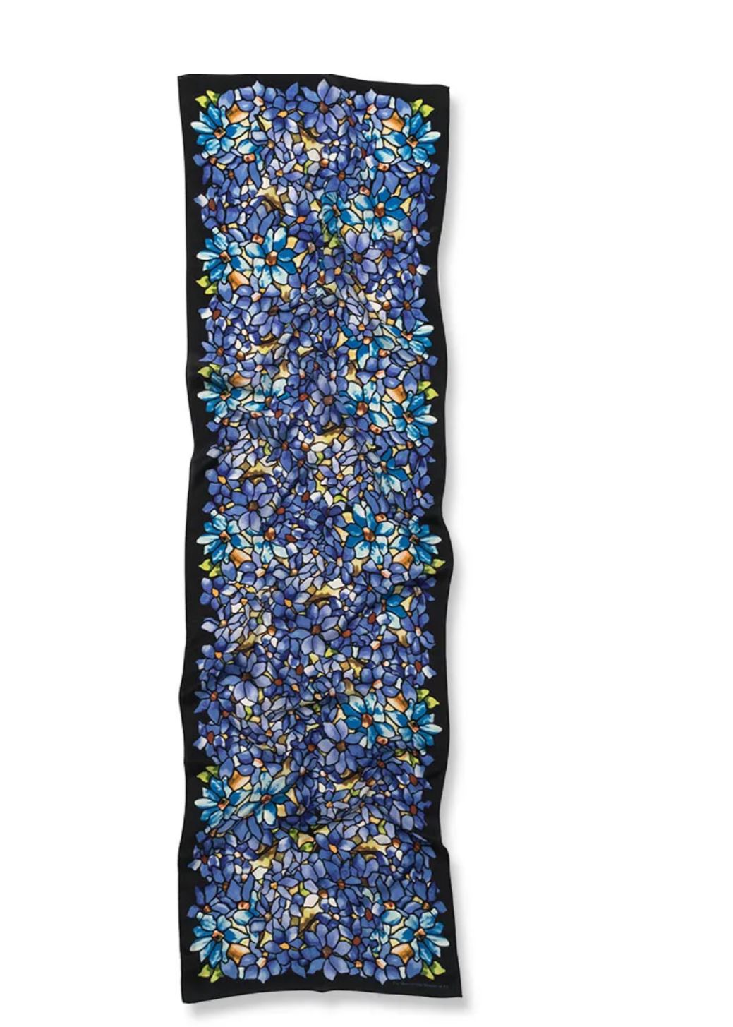 MMA Louis Tiffany, Clematis Oblong Silk Scarf, Metropolitan Museum of Art