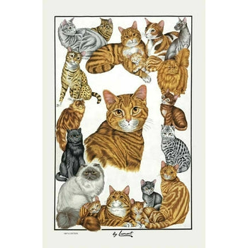 Samuel Lamont, Feline Friends Kitchen / Tea Towel – Au Bon Goût Boutique