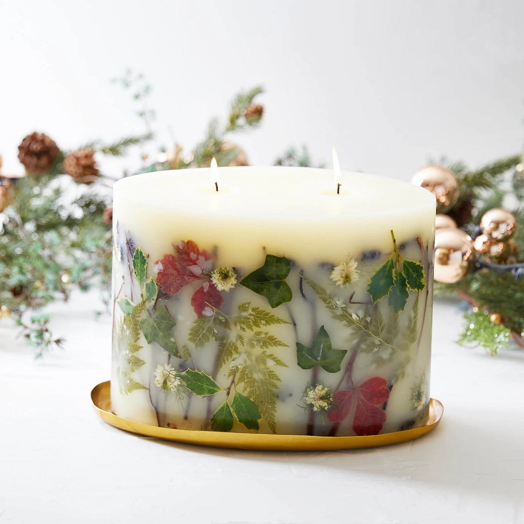 Rosy Rings, Forest Winter Holiday Luxury Botanical Candles, Sizes