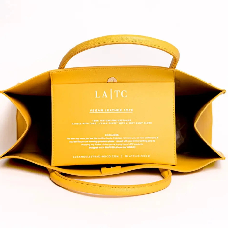 La tc vegan leather tote Clearance