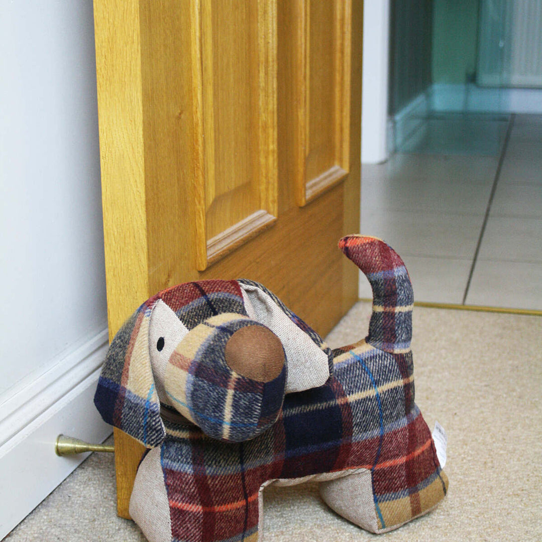 Samuel Lamont, Red Tweed Wool Dog Weighted Door Stop – Au Bon Goût